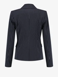 Aansluitende blazer met krijtstreep
