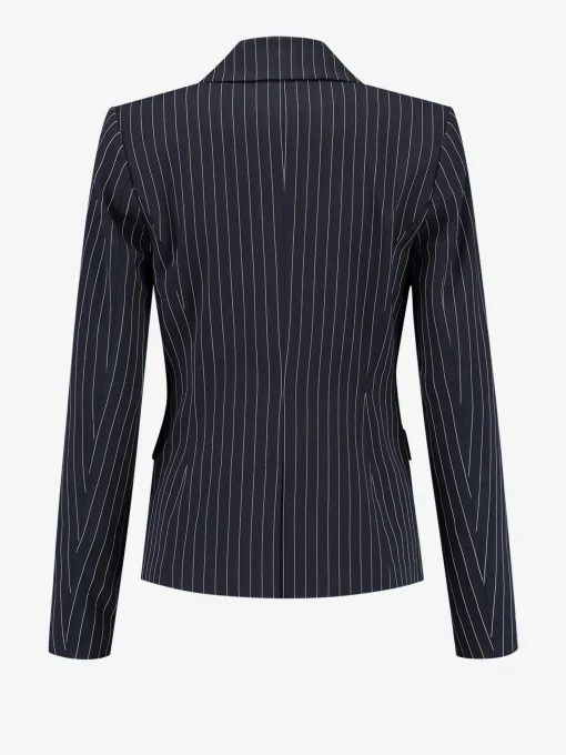 Aansluitende blazer met krijtstreep