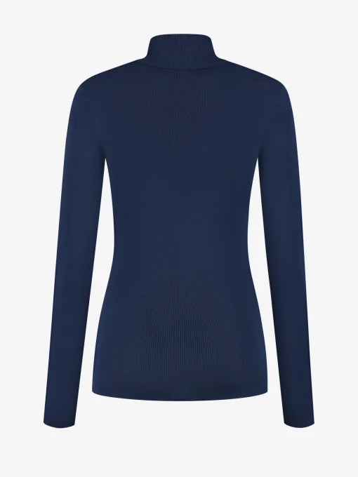Aansluitende top met logo patch en col