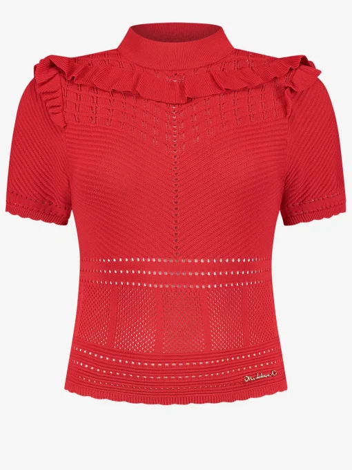 Ajour knit top