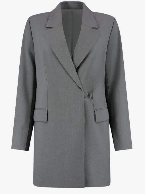 Blazer jurk met reverskraag en klepzakken