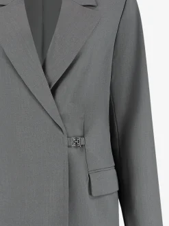 Blazer jurk met reverskraag en klepzakken