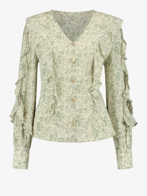 Blouse met bloemenprint