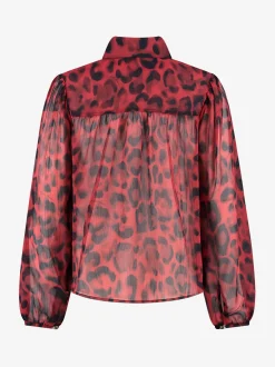 Blouse met luipaardprint