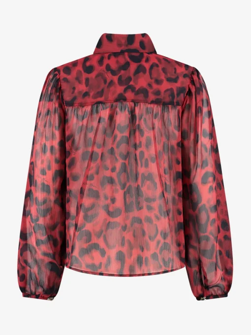 Blouse met luipaardprint