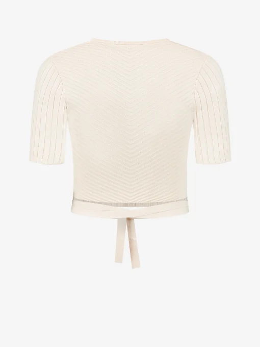 Crop Top met strikkoord