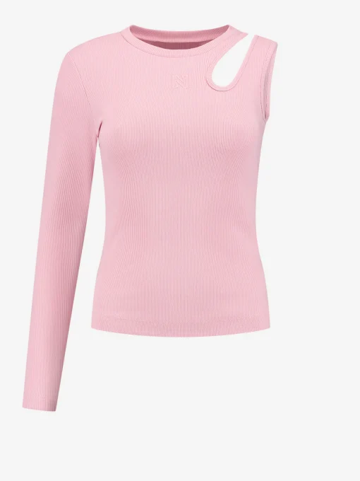 Een mouw top met cut out