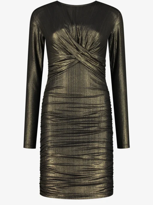 Fitted metallic jurk