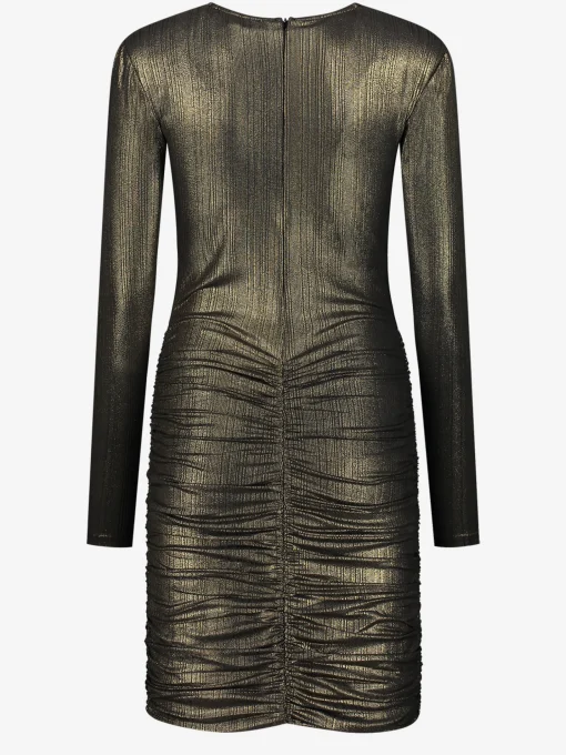 Fitted metallic jurk