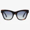 Grove cat-eye zonnebril met acetaat montuur