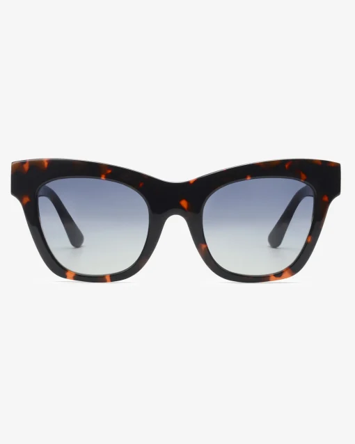 Grove cat-eye zonnebril met acetaat montuur
