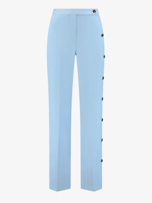 High rise broek met knopen