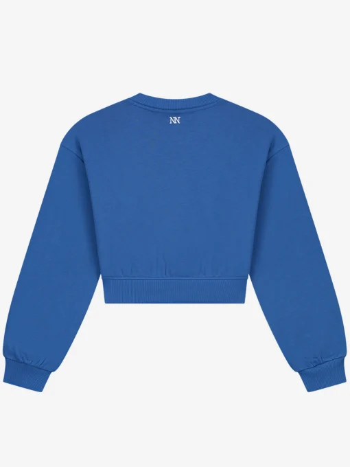 Korte sweater met tekst