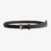 Leren riem met FH-logo studs