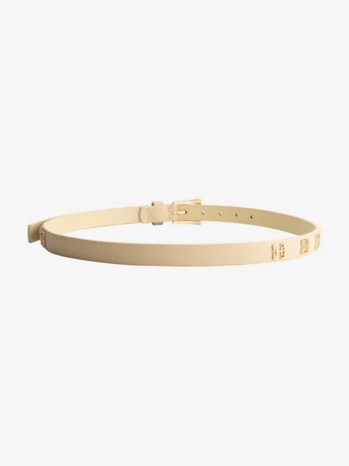 Leren riem met FH-logo studs