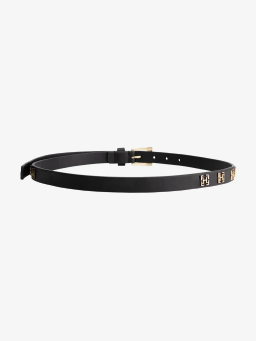 Leren riem met FH-logo studs