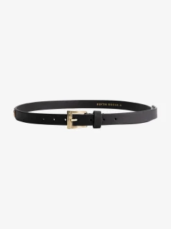 Leren riem met FH-logo studs