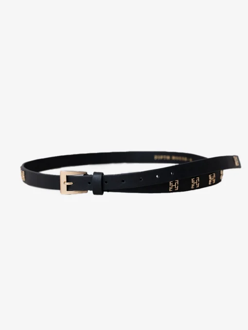 Leren riem met FH-logo studs