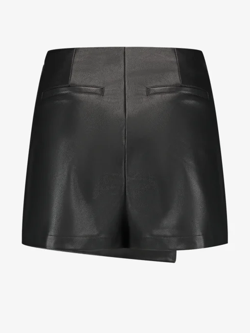 Leren-look skort