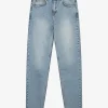 Mid rise denim jeans