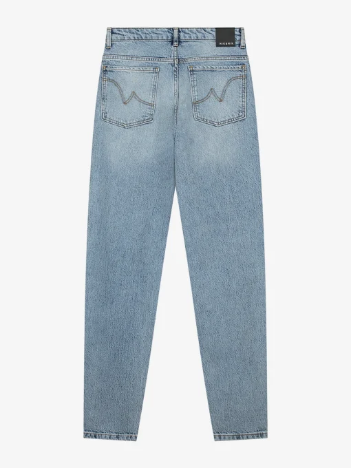 Mid rise denim jeans