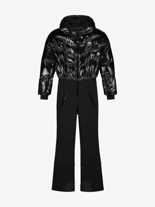 Ski jumpsuit met capuchon en verstelbare taille