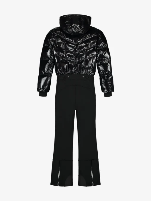 Ski jumpsuit met capuchon en verstelbare taille