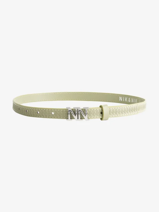 Taille riem met logo patroon
