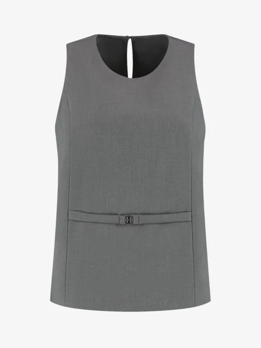 Top met ceintuur detail