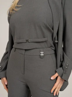 Top met ceintuur detail