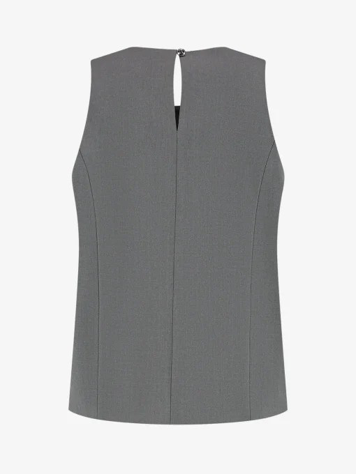 Top met ceintuur detail