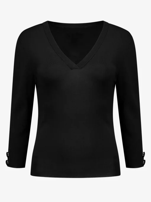 Top met driekwart mouwen